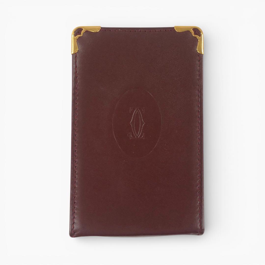 Cartier カルティエ マスト カーフレザー タバコケース シガレットケース