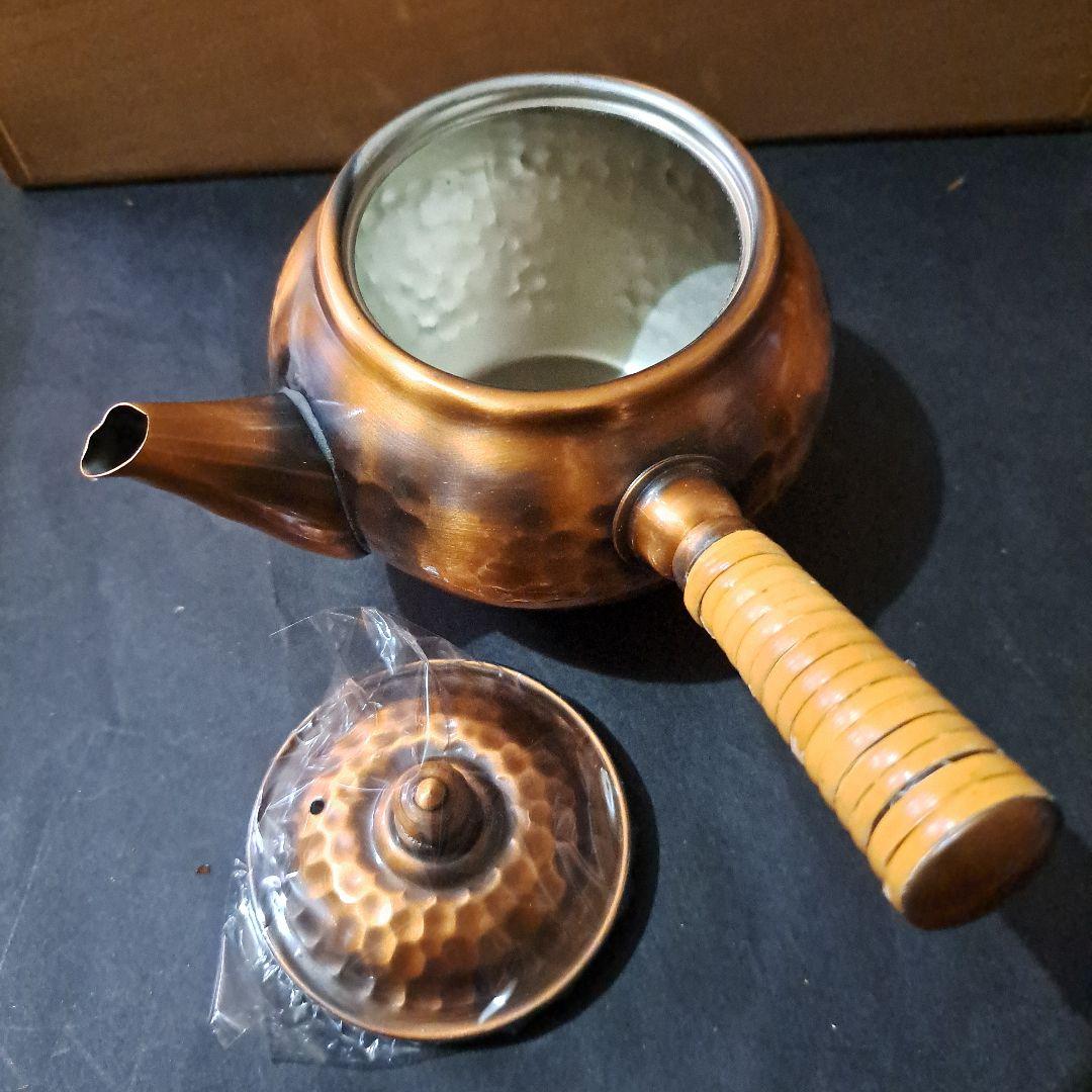 茶器揃　翠玉堂製品　銅製品　瑞煌　共箱付　六点セット　新品　木箱付