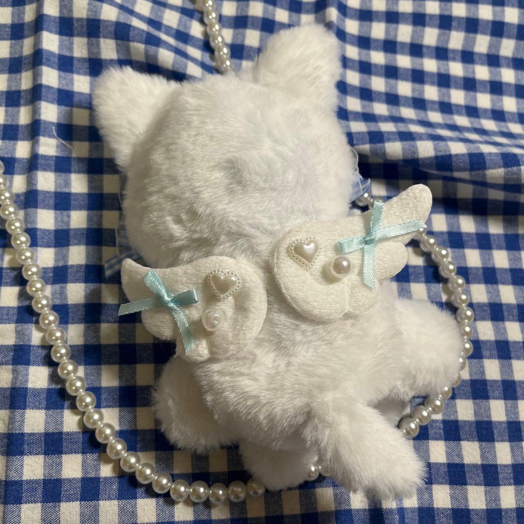 ぬい服 猫耳 おすわり 10〜12cm ピンク ローズメイド ハンドメイド