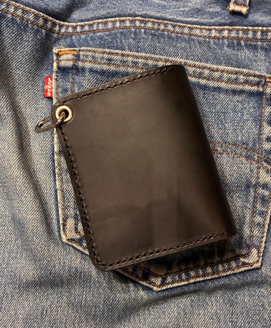 トラッカーウォレット　ショートサイズ　シルバー925アポロコンチョ