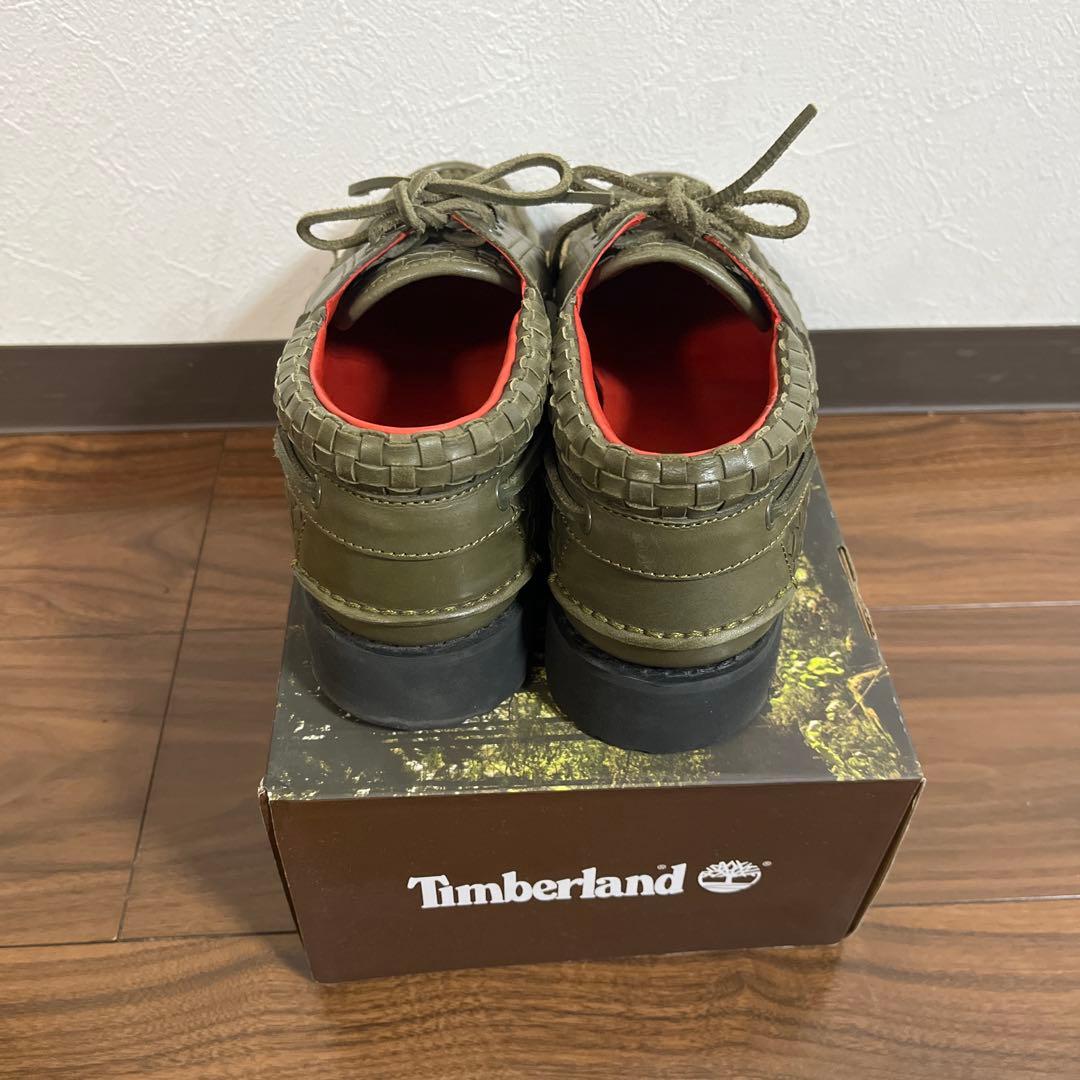 靴 supreme timberland woven 3eye lug shoe