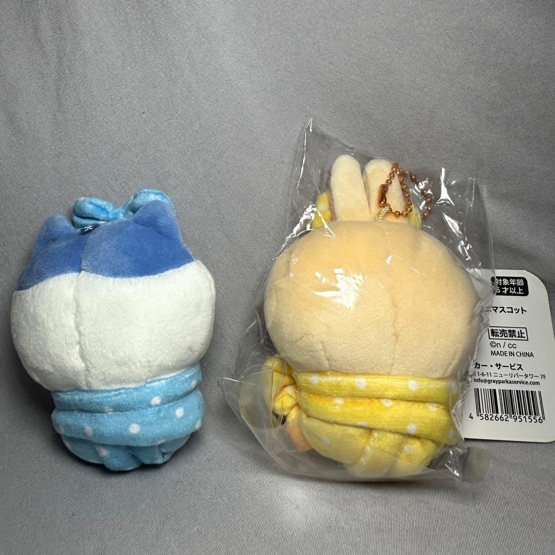 ちいかわ キュッ おくるみぷちミニマスコット ハチワレ うさぎ - メルカリ