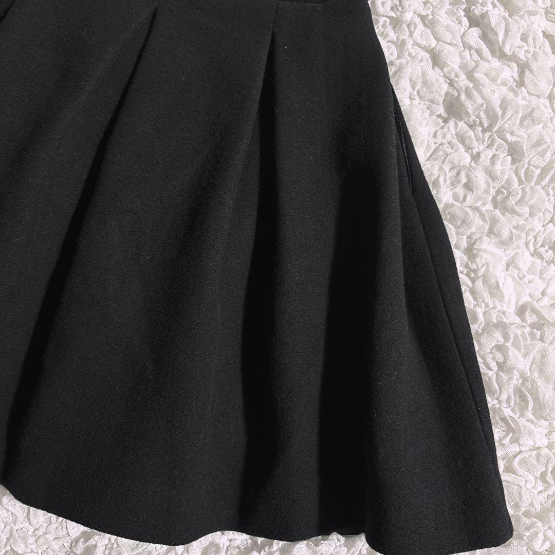 MIUMIU ミュウミュウ ボリューム フレアスカート ヴァージンウール Y2K