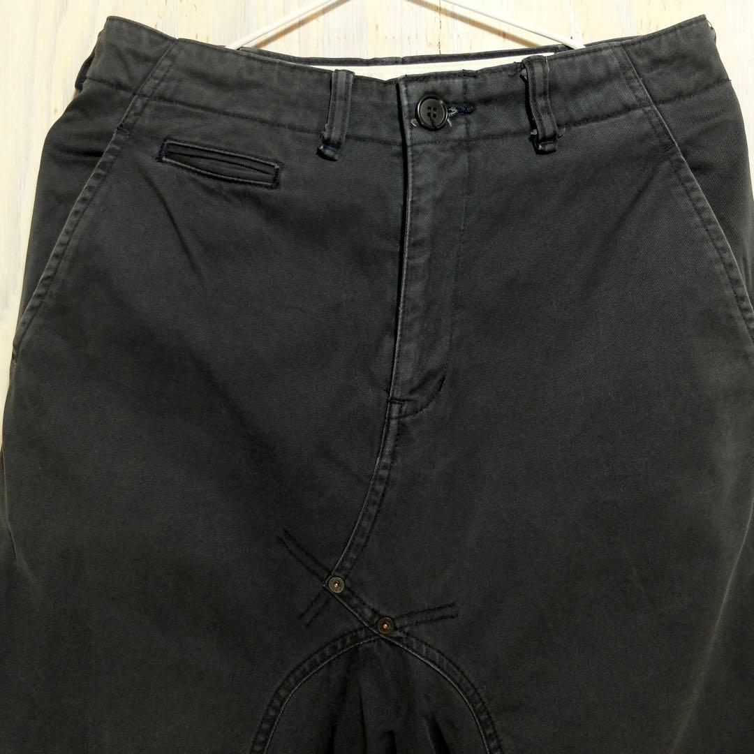 GANRYU コムデギャルソン サルエル チノパン ネイビー S