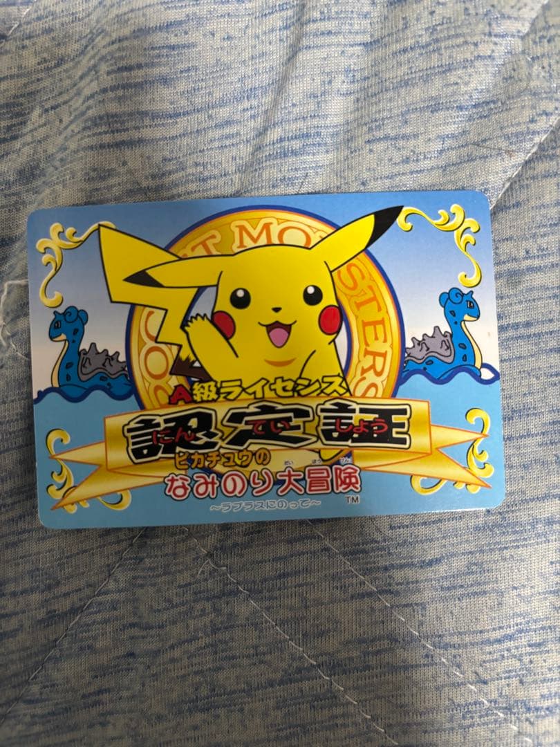 ピカチュウのなみのり大冒険 A級ライセンス カード 希少 ポケモン