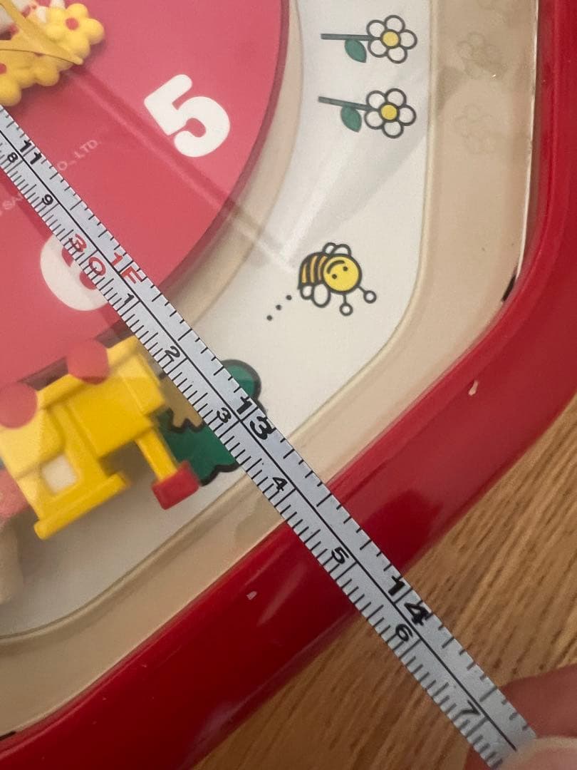 山*田様 【ジャンク】　ハローキティ 八角形掛け時計 音楽鳴ります！