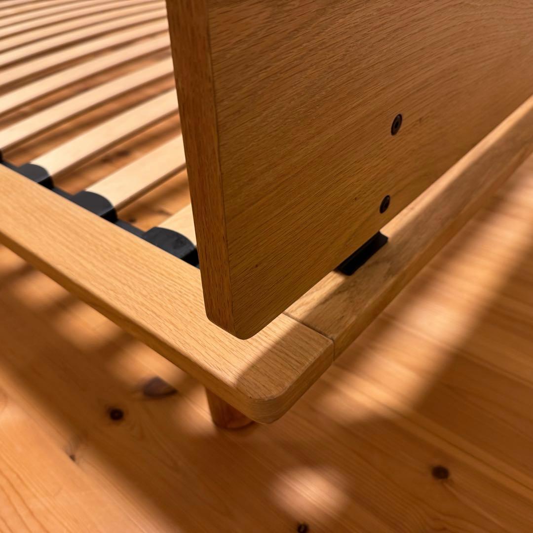 無印良品／シングルベッドフレーム ヘッドボード付き