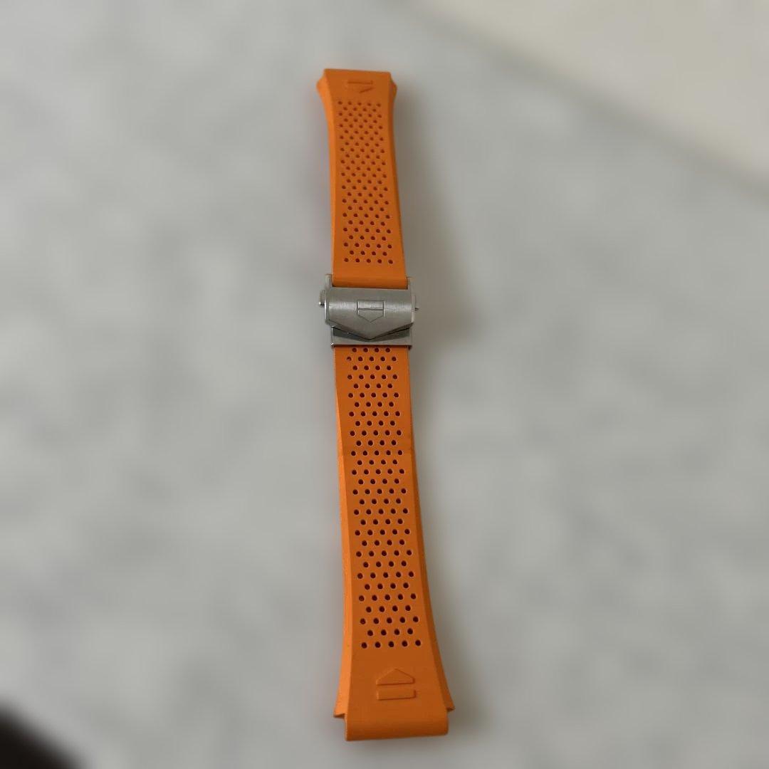 ジロー★タグホイヤー★コネクテッド★ラバーストラップ★オレンジ