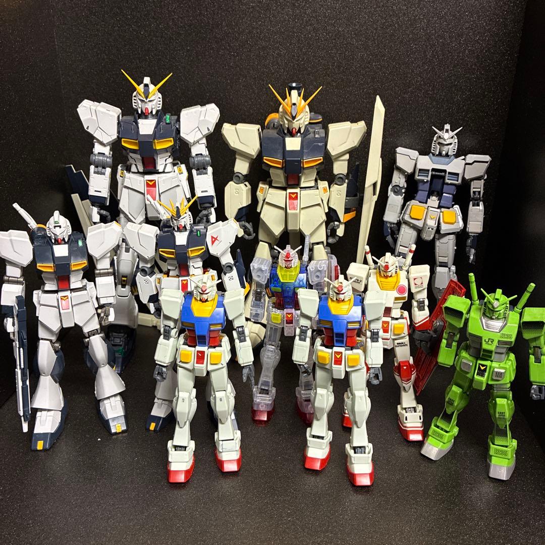 ジャンク　ガンダム系　まとめ売り ガンプラまとめ売り 素組完成品 12体セット ガンダム 完成品12体 ジャンク