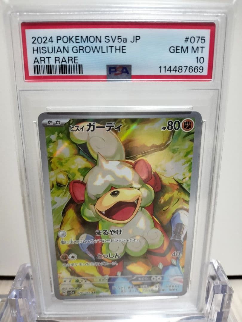 【PSA鑑定】ポケモンカード　サザレSAR　ヒスイガーディ　PSA10　連番