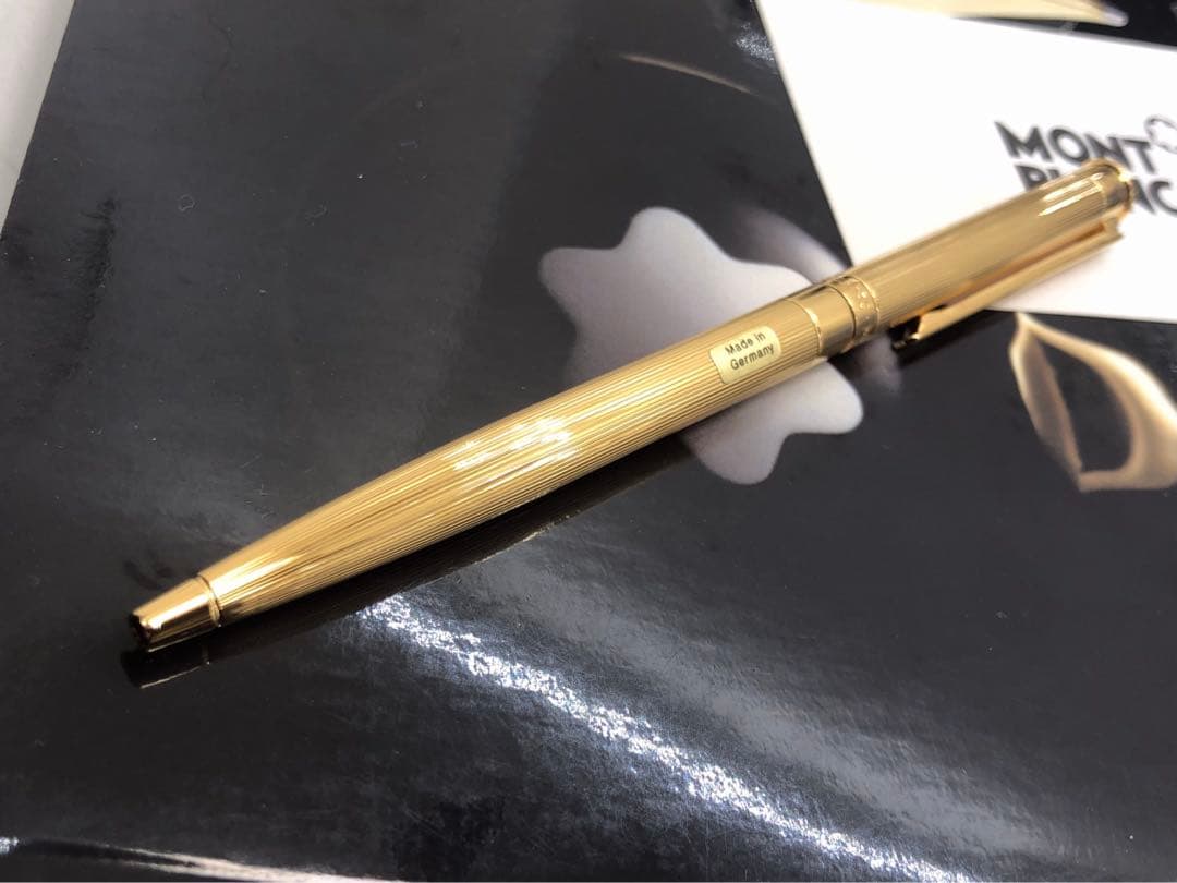モンブラン 未使用！金運を引き寄せる黄金色！☆輝く総金張り稀少な
