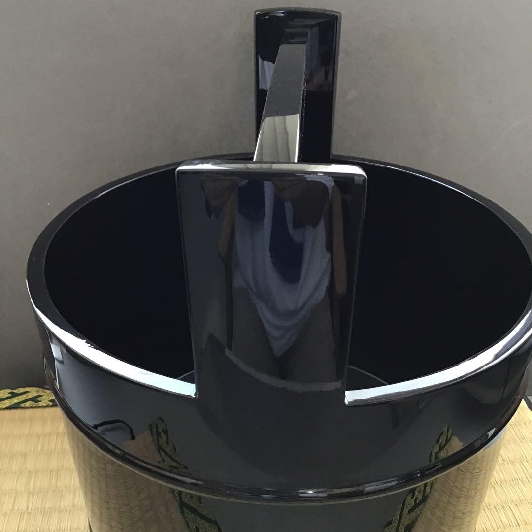 茶道具手桶真手桶輪島塗塗師茶平一斎作栞共箱S208TO