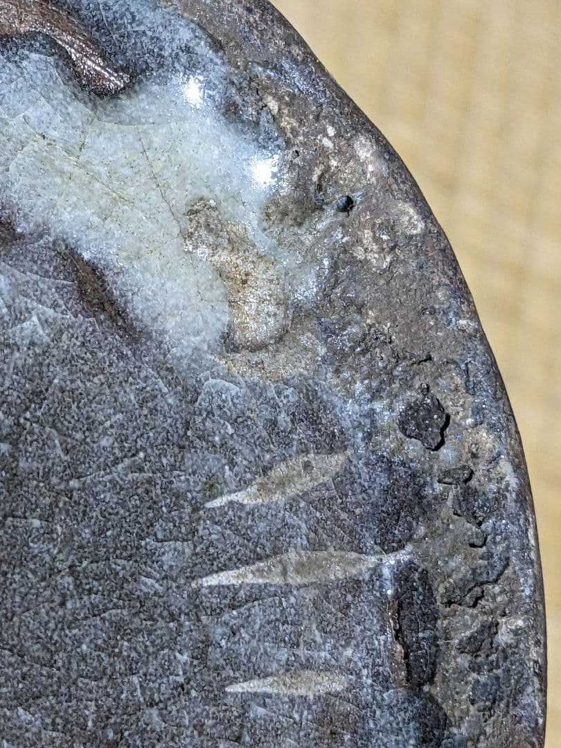 ♦韓国朝鮮陶磁 砂高台 白土象嵌 高麗青磁 瓶 壺 置物飾り 骨董品