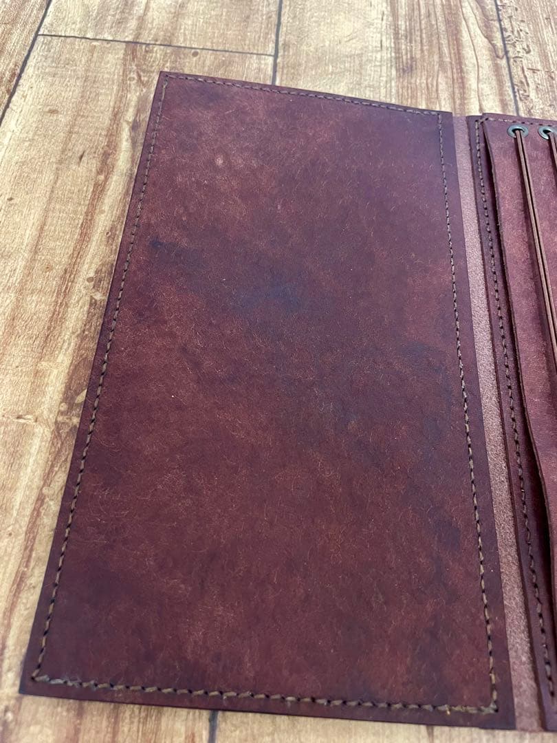【A-2】レザーファイル(レギュラーサイズ) 紙モノ収納　コラージュ収納