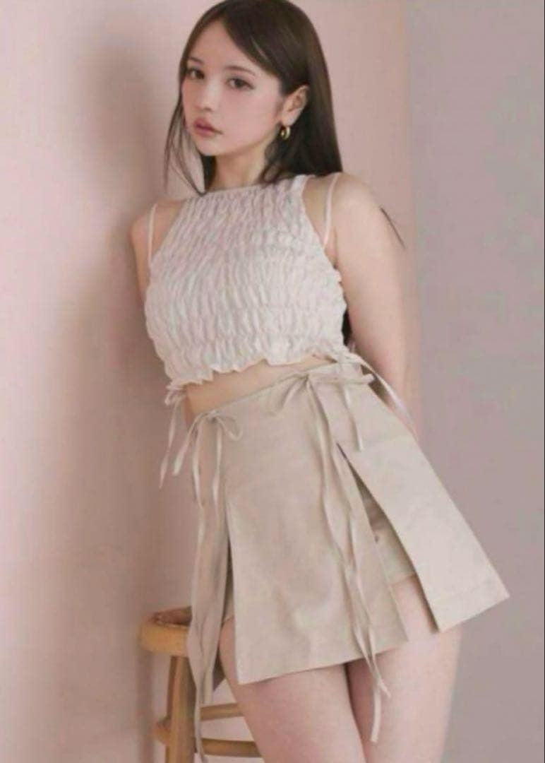 新品タグ付andmary メイシャーリングトップス