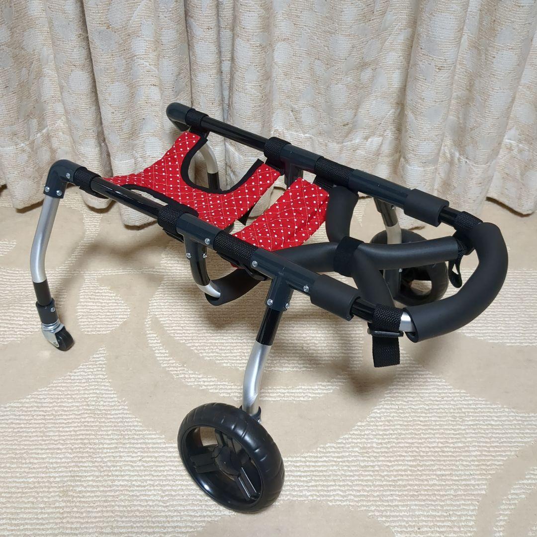 ワンちゃん4輪 リハビリ 食事補助 犬用車椅子 介護用 犬の歩行器 -