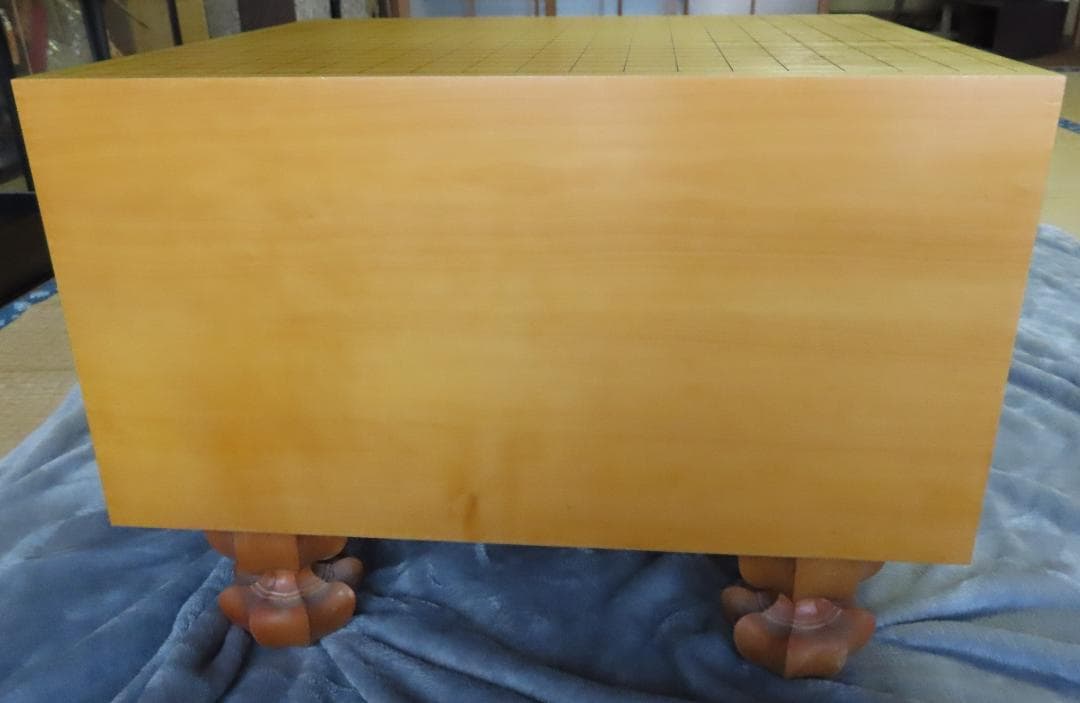 高級碁盤セット（本榧碁盤　天地柾7.8寸、碁石）