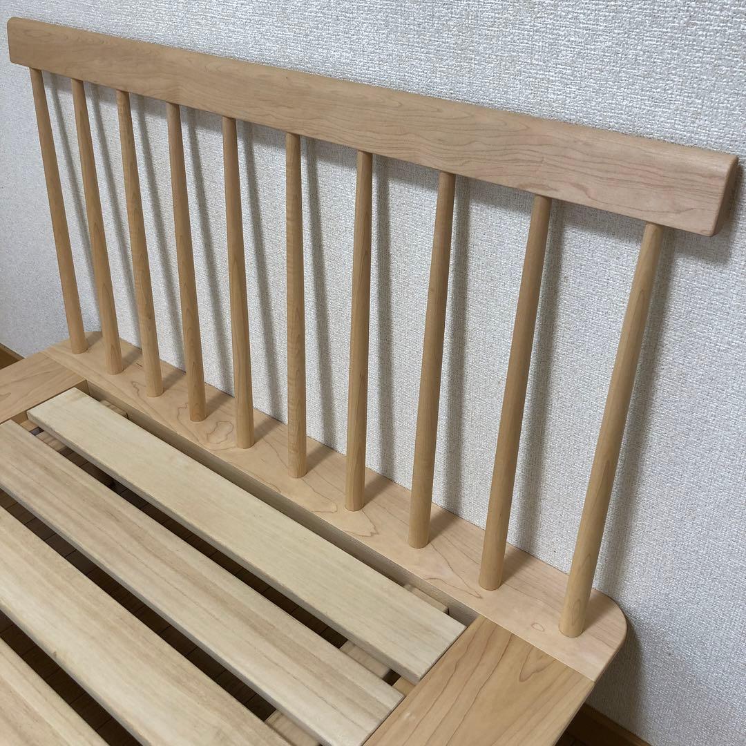 【美品】ベッドフレーム　スポークベッド　シングル　コサイン　cosine
