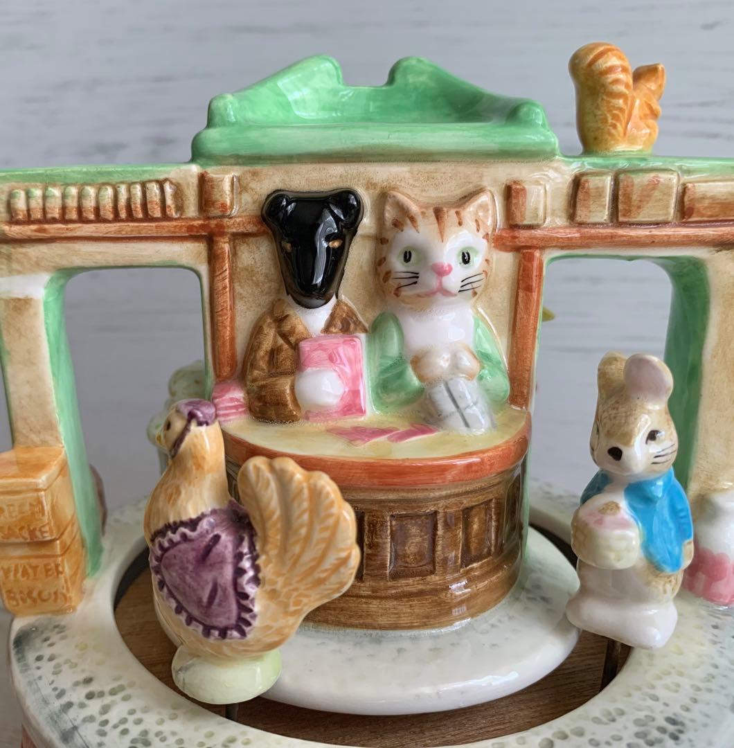 ジンジャーとピクルスのお店 二重回転オルゴール ピーターラビット