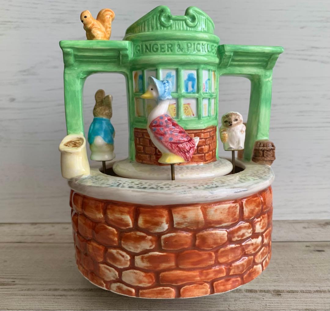 ジンジャーとピクルスのお店 二重回転オルゴール ピーターラビット
