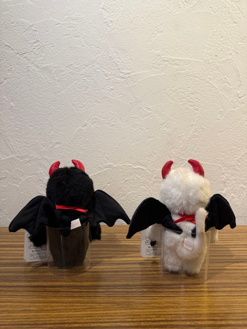 希少　悪魔　デビル　モンチッチ ブラック ホワイト セット Monchhicih