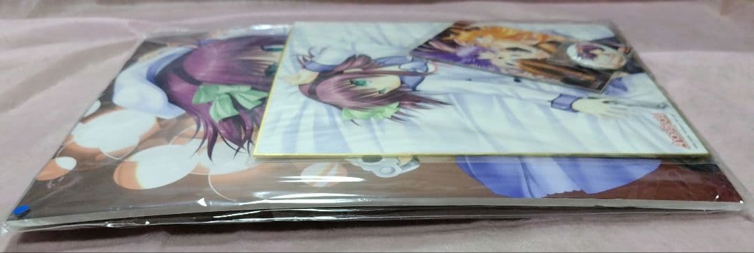 エンジェルビーツセット　イラストボード 色紙 ポストカード 缶バッチ