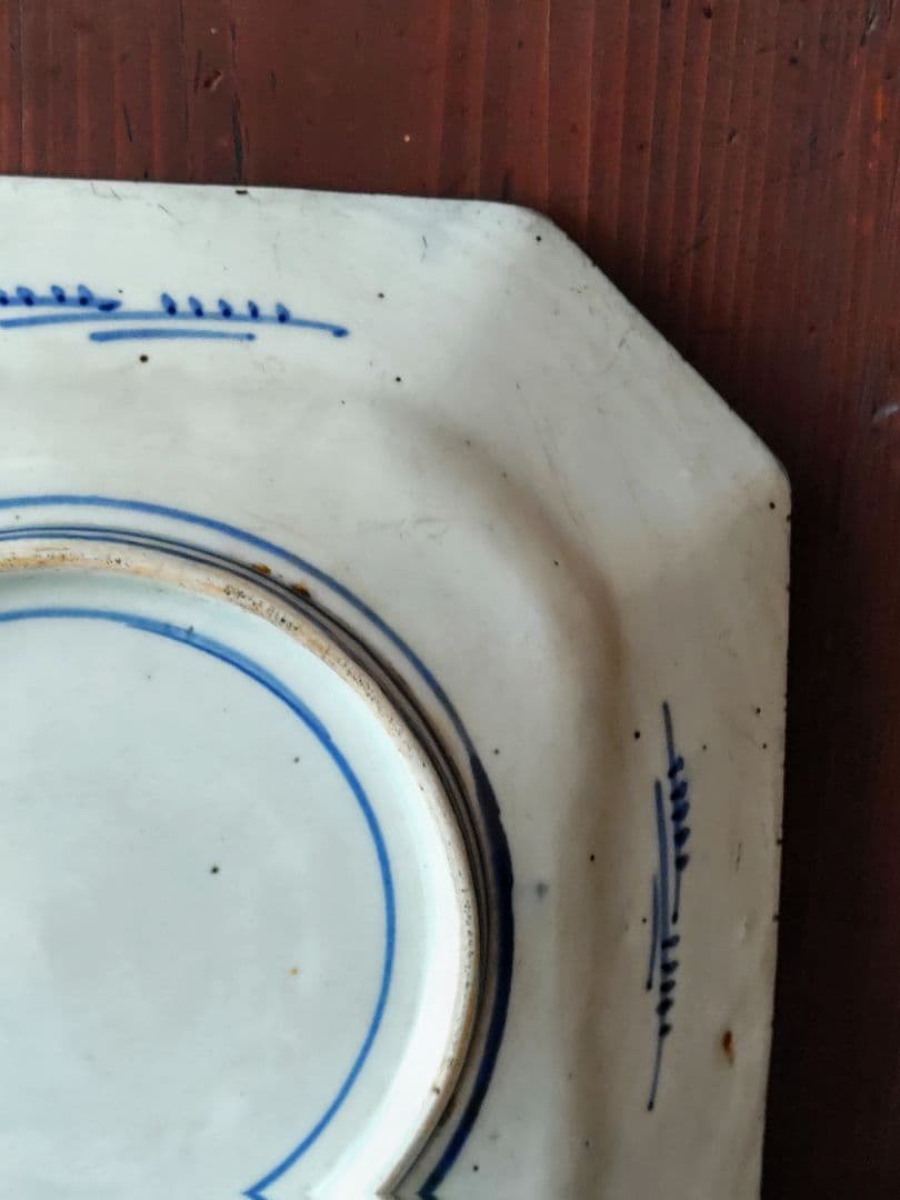 100年前の角皿 山水図 銅版転写 明治時代 - メルカリ