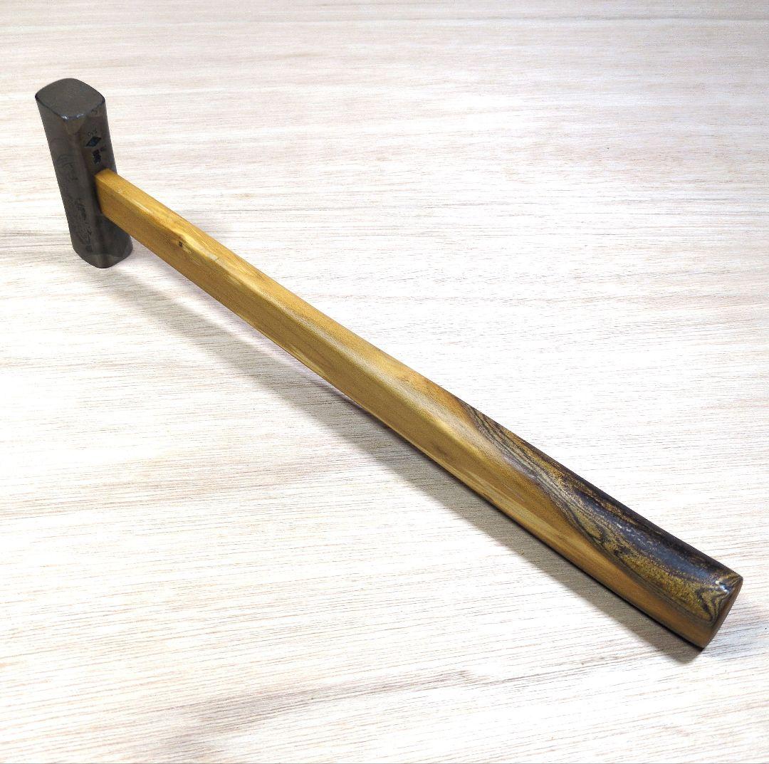 限定値引　未使用　菱貫　龍虎　四角玄翁　百匁　グミの木柄　大工道具　玄能　金槌