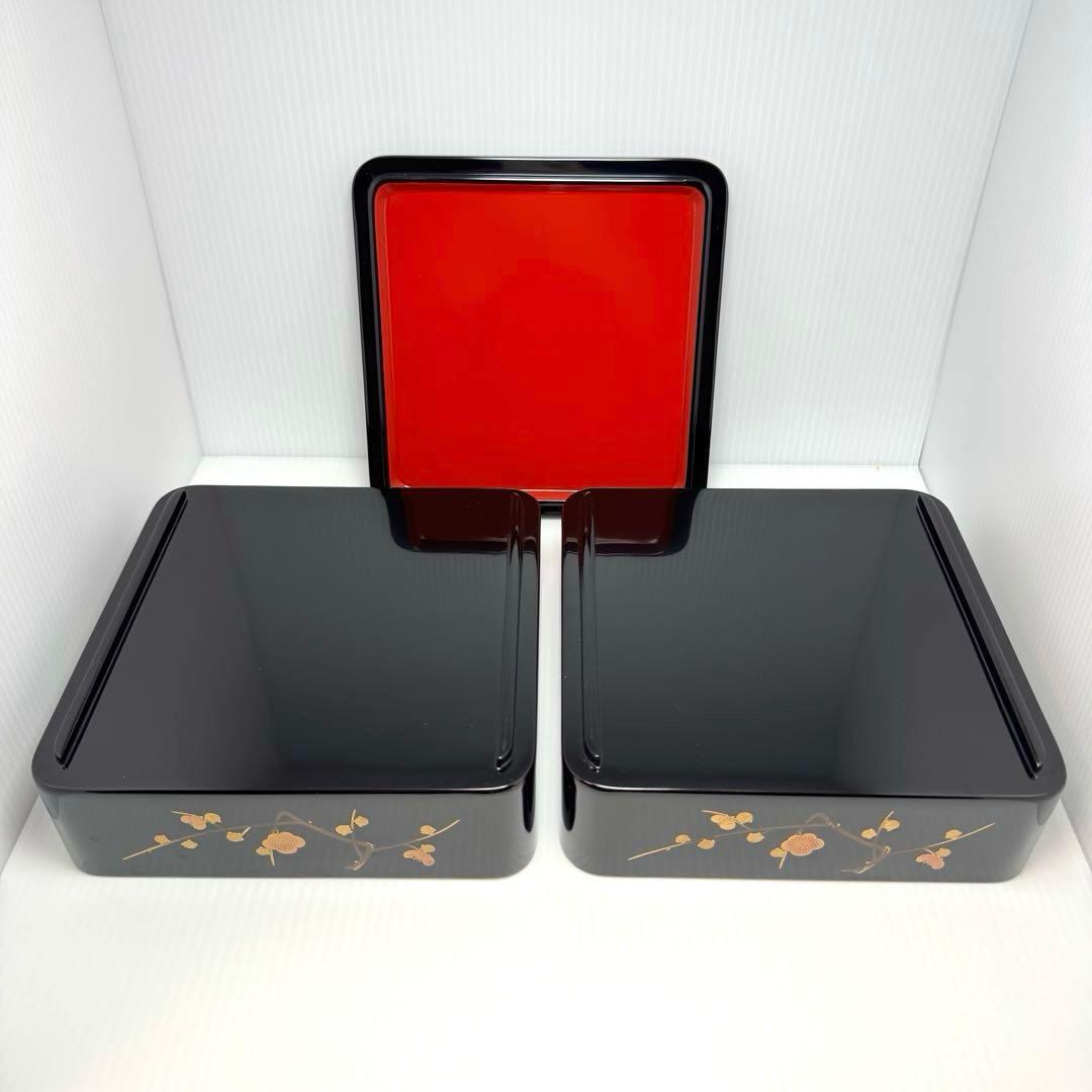 新品 輪島塗 重箱 四段重 二段重 おせち 共箱 漆器 漆 輪島漆器 和柄