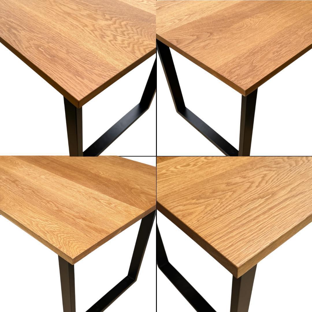 高野木工 グラム ダイニングテーブル160 オーク スチール 大川家具 状態良好