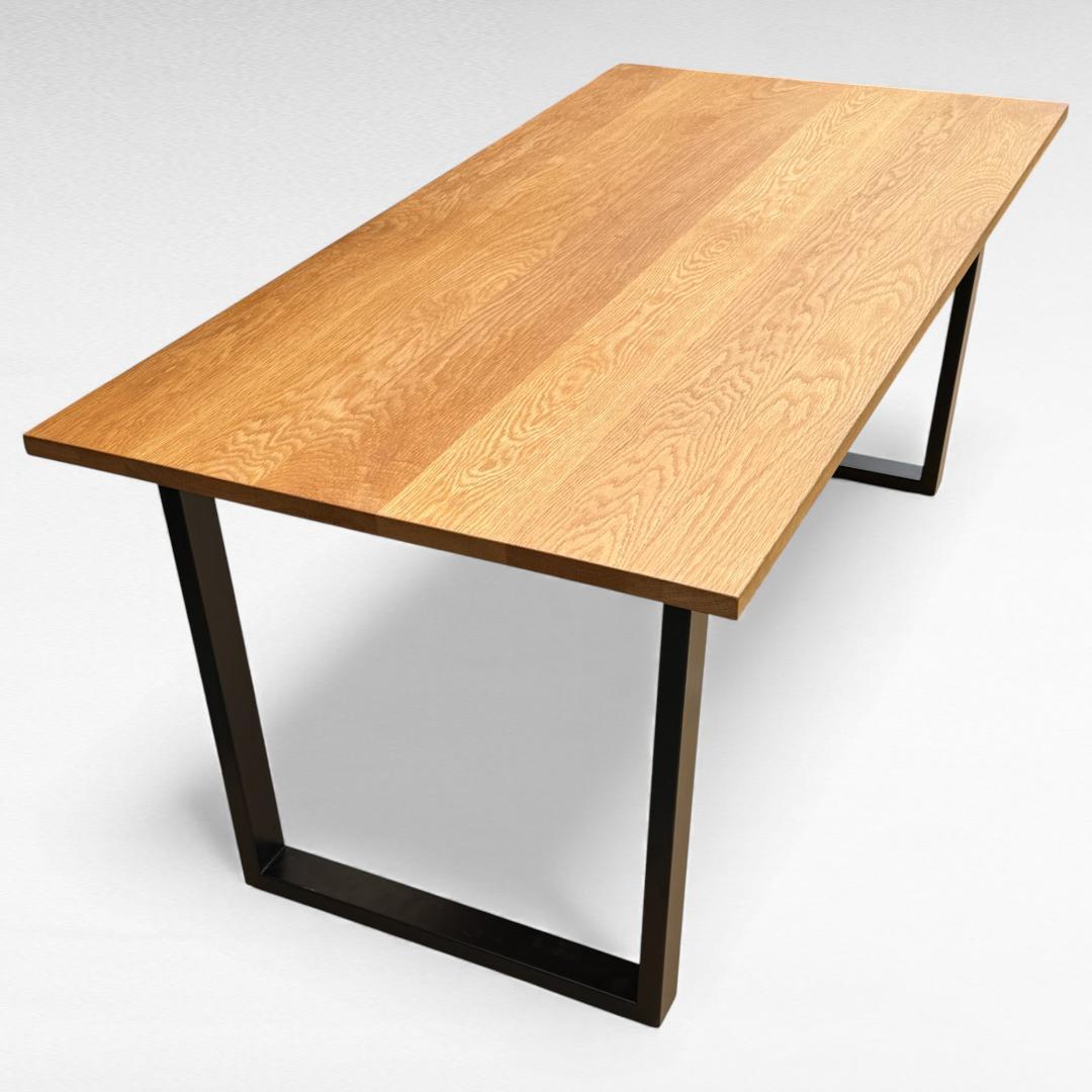 高野木工 グラム ダイニングテーブル160 オーク スチール 大川家具 状態良好