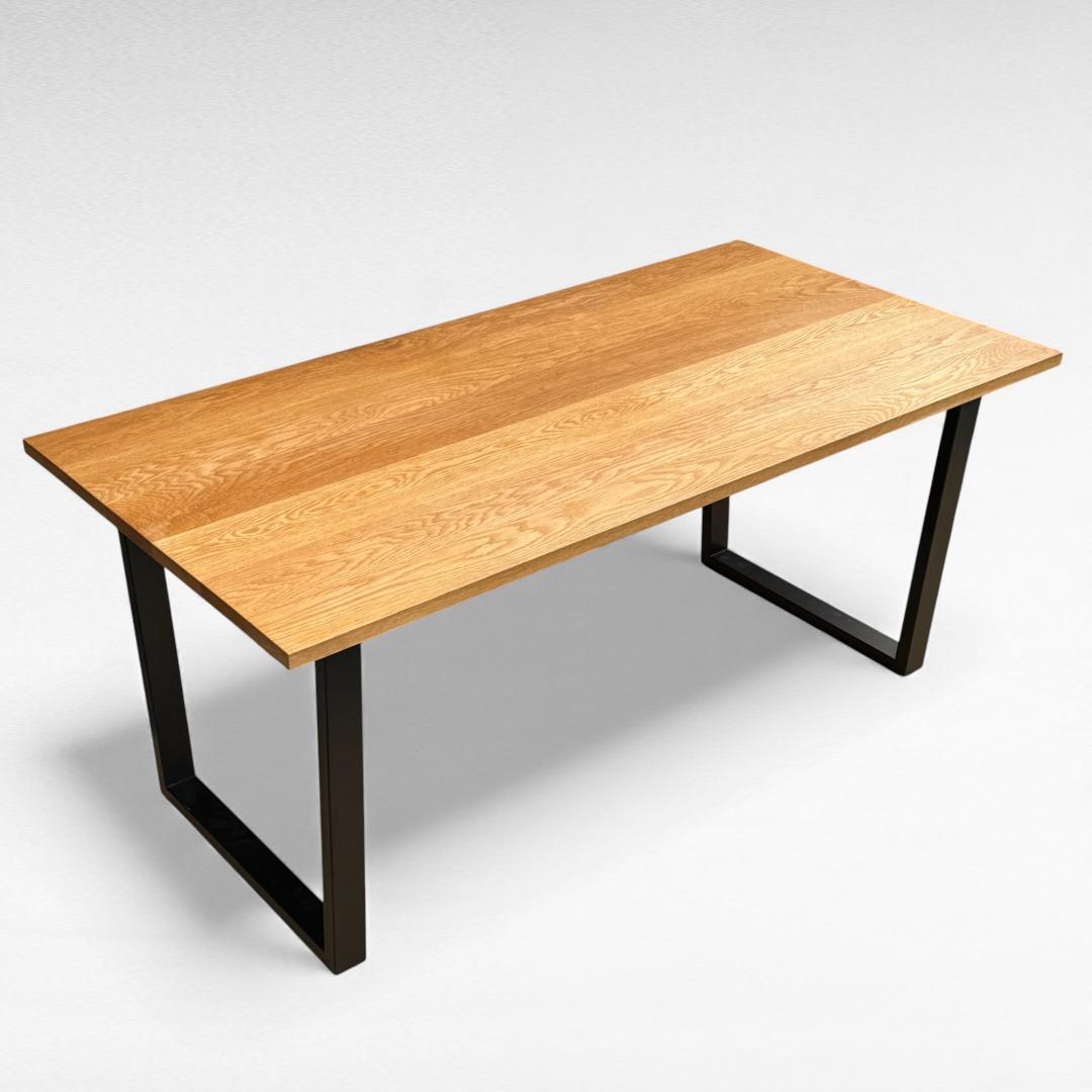 高野木工 グラム ダイニングテーブル160 オーク スチール 大川家具 状態良好