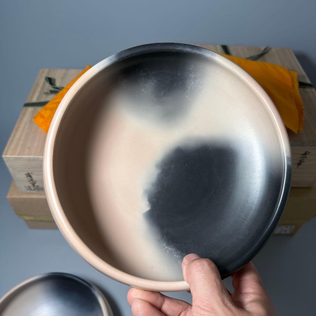 柳川 蒲池焼 土器師 伊東征隆 自作 茶道具 雲華灰器 炉用 風炉用 共箱