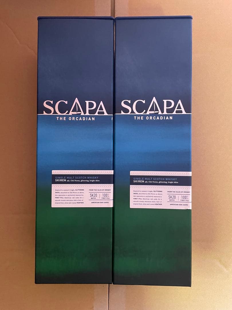 SCAPA シングルモルトウイスキー SKIREN 2本 SCAPA シングルモルトウイスキー SKIREN 2本 スキャパ スキレン （正規）