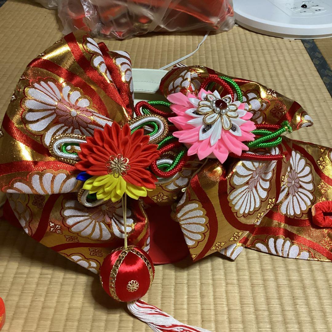 すくすくです。七五三七歳用　フルセット　帯幅19センチ　草履21センチ