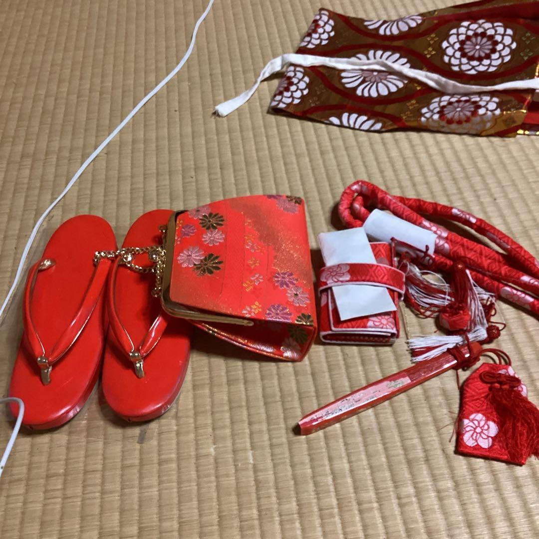 すくすくです。七五三七歳用　フルセット　帯幅19センチ　草履21センチ