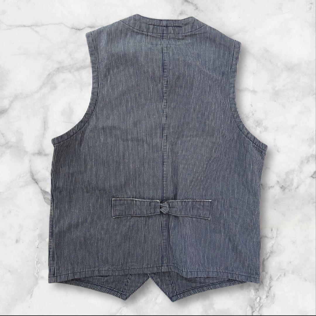 SUGAR CANE ヒッコリーストライプ ワークベスト