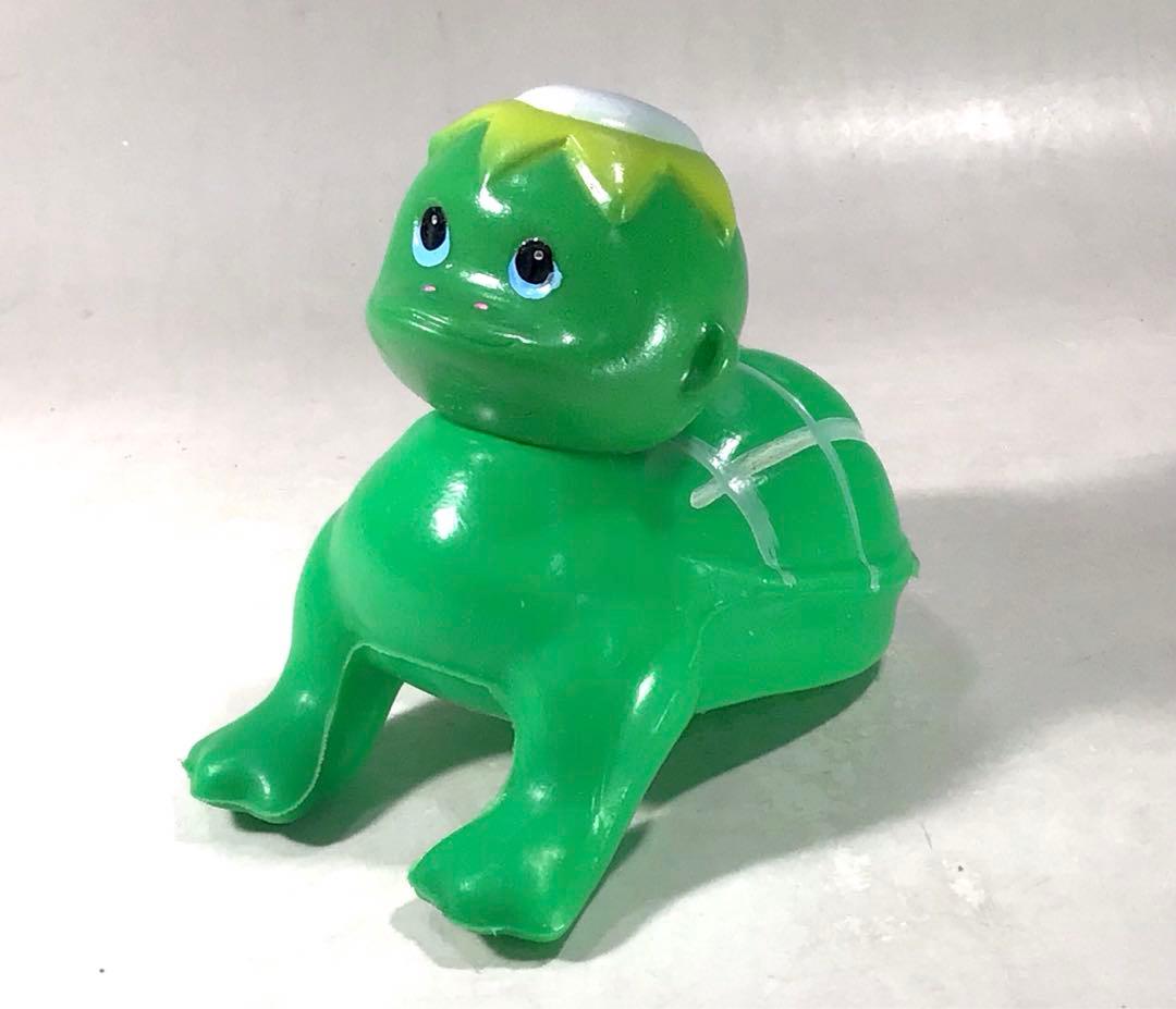 昭和レトロ ハイハイ 河童 赤ちゃん 人形 妖怪 お化け 駄玩具 ソフビ ②