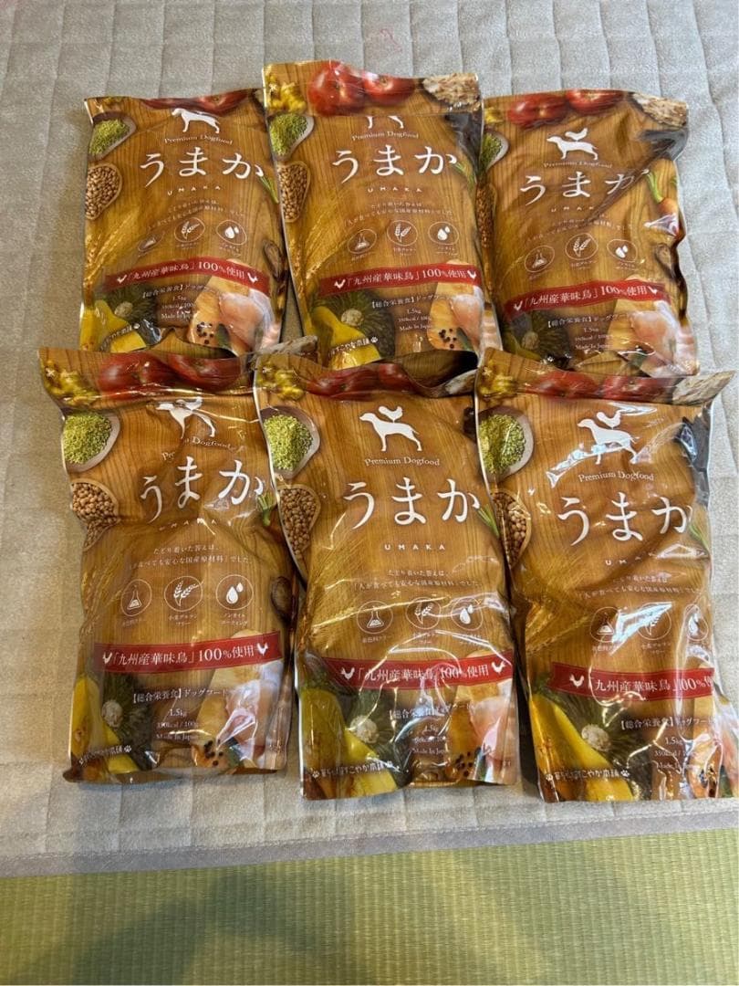 うまか プレミアムドッグフード 1.5kg×6袋