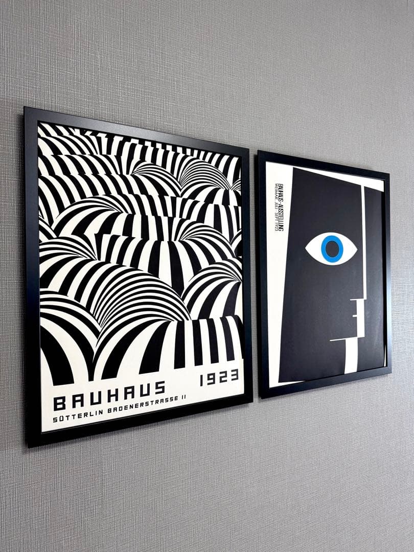 No271フレーム付きキャンバスアート　モダンアート　バウハウス　アートポスター