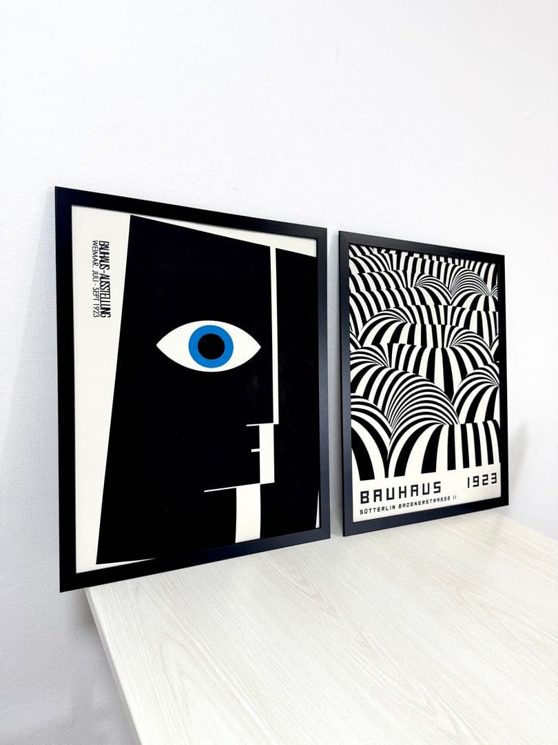 No271フレーム付きキャンバスアート　モダンアート　バウハウス　アートポスター