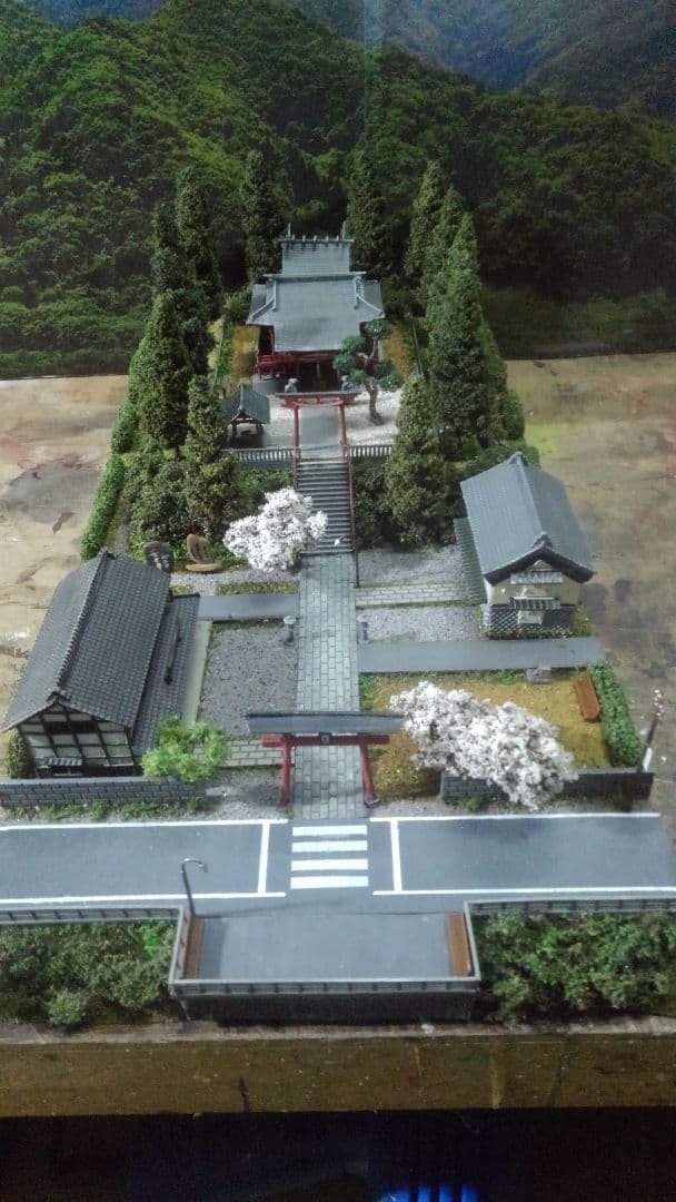 お寺✨お城✨神社ジオラマ‼️鉄道模型、サイズ✨ハイグレード仕上げ