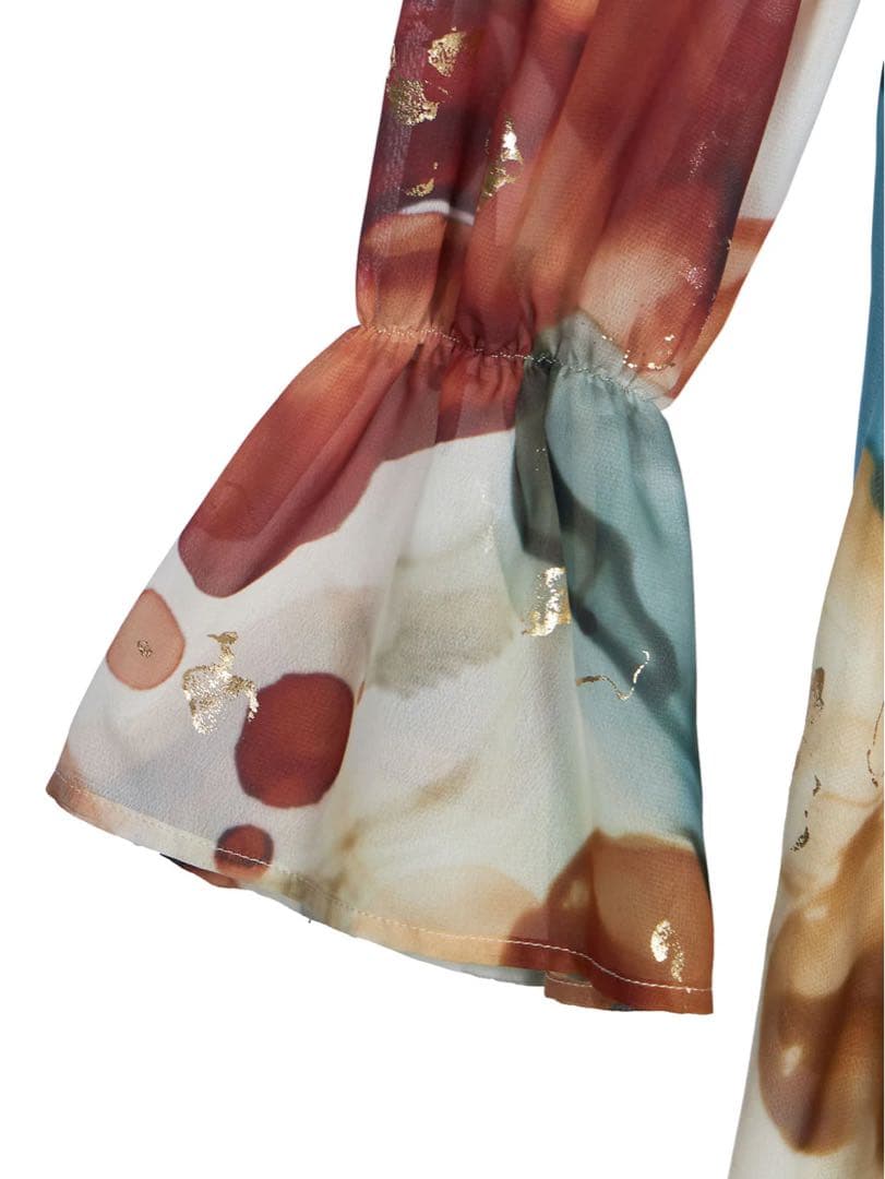 【美品】AMERI Mサイズインクアートドレス ワンピース