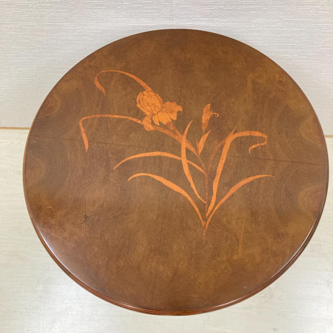 イタリア　象嵌　カフェテーブル ラウンドテーブル　ダイニングテーブル　サイド