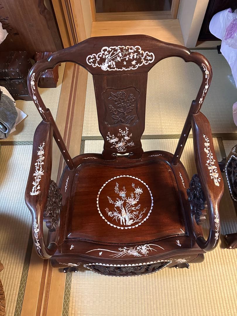 花梨アジアンスタイル 木製椅子 飛騨の家具メーカー