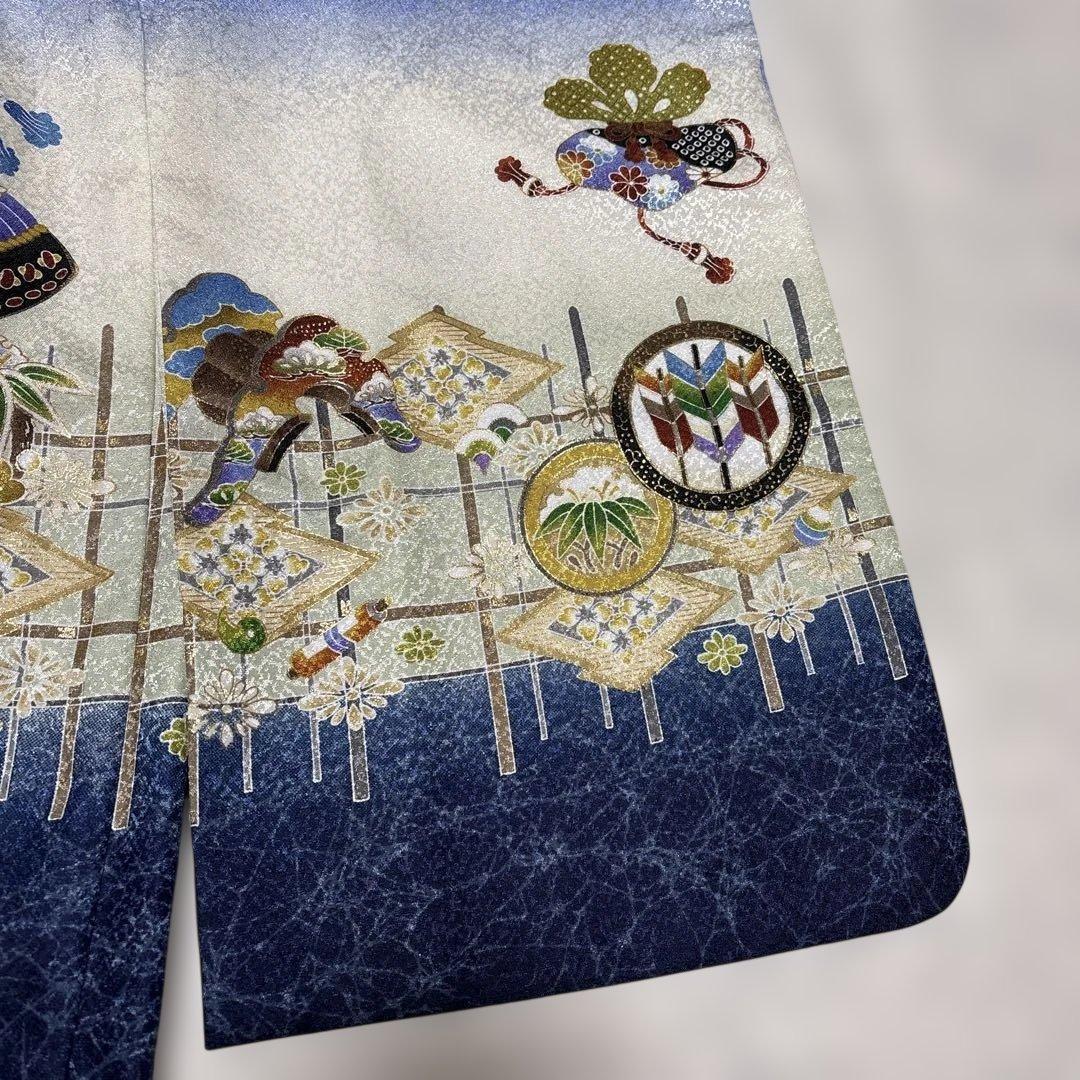 a☆です　羽織袴フルセット　男の子用　　七五三　5歳　簡単　着物