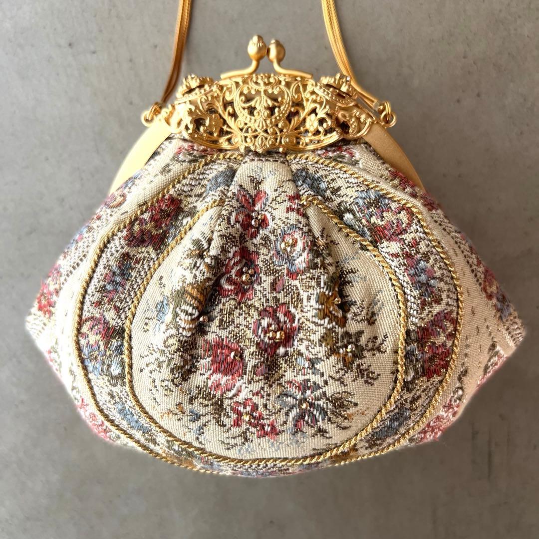 【和装バッグ】ハンドバッグ　パーティーバッグ　がま口