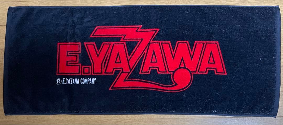 激レア! 矢沢永吉 フェイスタオル 80年代 ロゴ 黒 矢沢カンパニー 未使用