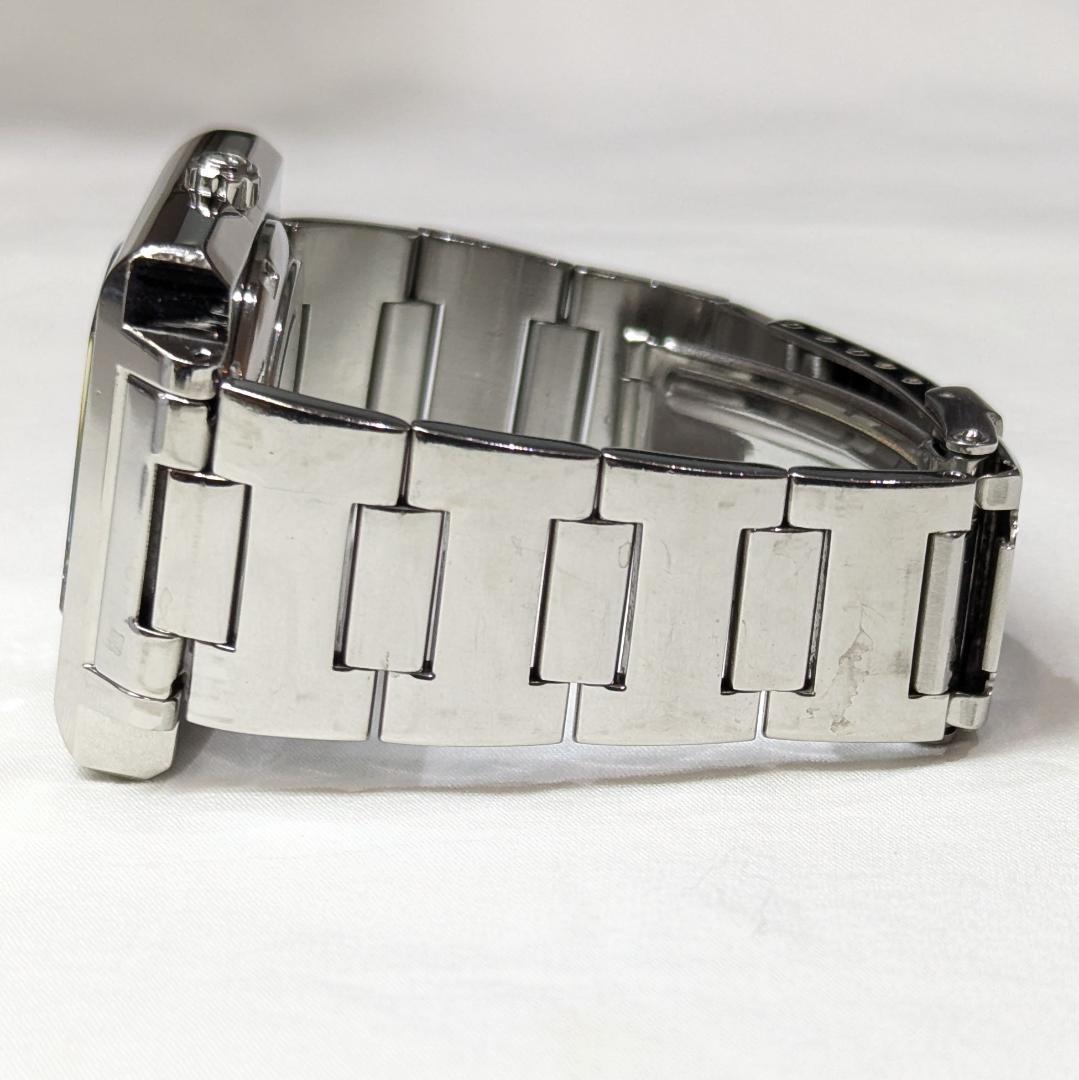 セイコー S-WAVE 自動巻き スクエアケース・稼働品・緑文字盤・デイデイト