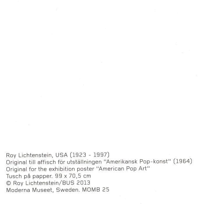 限定マット額装品/ロイ・リキテンスタイン Amerikansk Pop - メルカリ